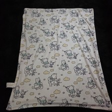 Disney Baby Winnie the Pooh Blanket Tan White Piglet Stars Dandelion Plush Soft