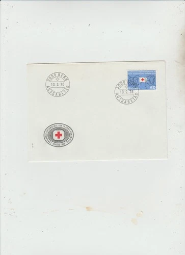 Switzerland 1975  FDC  Red Cross issue   good condition