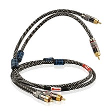 Audiophile HiFi 3.28ft Audio RCA Cables,2RCA Male to Male,15 AWG,4N OFC Core..