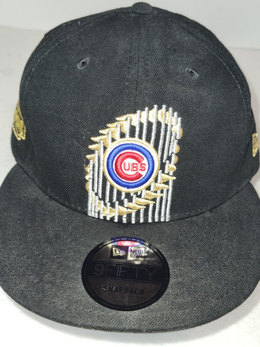 New Era 9Fifty Chicago Cubs 2016 World Series Champs Snapback Hat - Picture 1 of 11