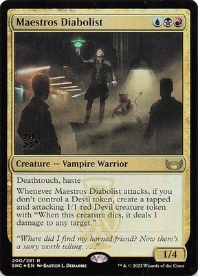Maestros Diabolist R Prerelease Cards 200 NM
