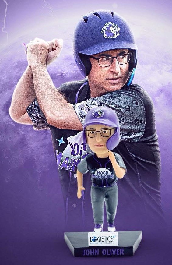 Erie Seawolves John Oliver Bobblehead SGA 7/11/26 Moon Mammoths