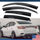 For 2013-2019 Nissan Sentra Mugen Style Window Visor Vent Rain Guards Deflector