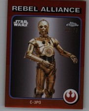 2025 Topps Chrome Star Wars C-3PO /75 Rebel A...