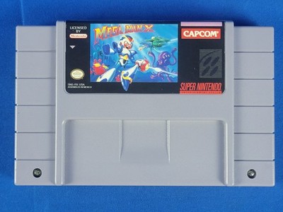 Authentic Capcom Mega Man X Super Nintendo SNES Cartidge Only 