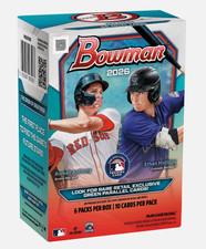 2026 BOWMAN BASEBALL VALUE BLASTER BOX (60 Cards) w/Chrome MLB Brand New QTY