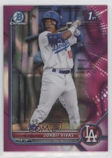 2022 Bowman Chrome Prospects Fuchsia Lava Refractor 25/199 Jorbit Vivas 05ns