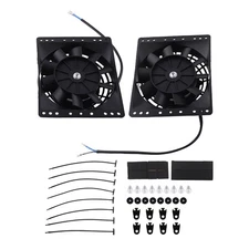 Dual 6 Inch Electric Cooling Fan Kit for Chevy 265 283 305 327 350 383 Engine