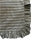 Three (3) Ralph Lauren Caulfield Lght Green Striped Ruffle Pillow Shams Vintage — photo 3