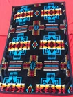 "NATIVE" BRAND ~ AMERICAN INDIAN DESIGN FLEECE 40" X 60" BLANKET~ NEW IN PACKAGE
