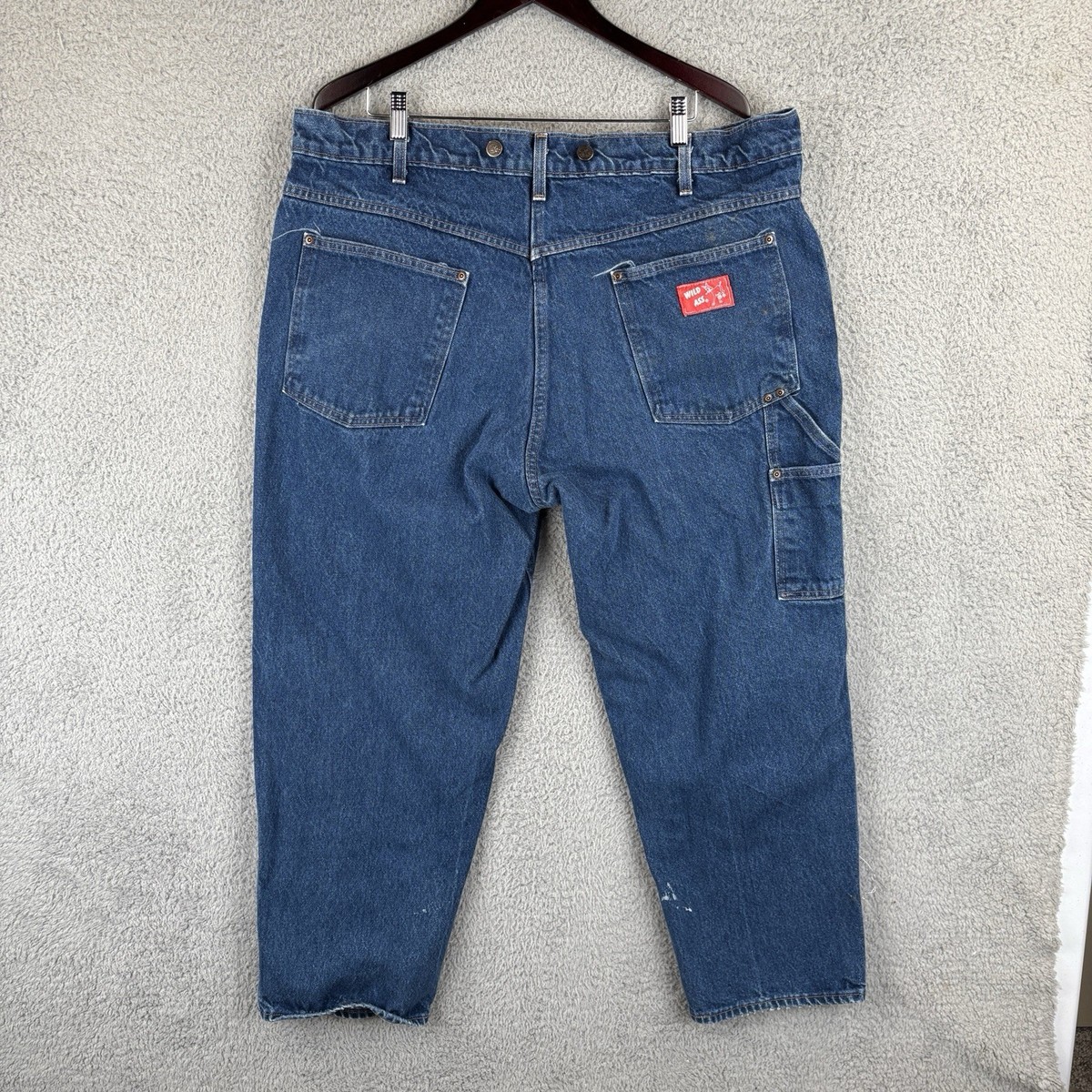 Vintage Baileys Wild Ass Jeans Mens 40x28 Double Knee Logger
