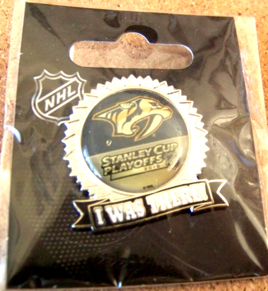 2015 Stanley Cup Playoffs I Was There pin NHL SC Nashville Predators