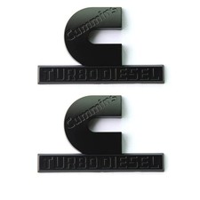 Yoaoo 2pack Oem Black Cummins Turbo Emblem Badges Compatible With 2500