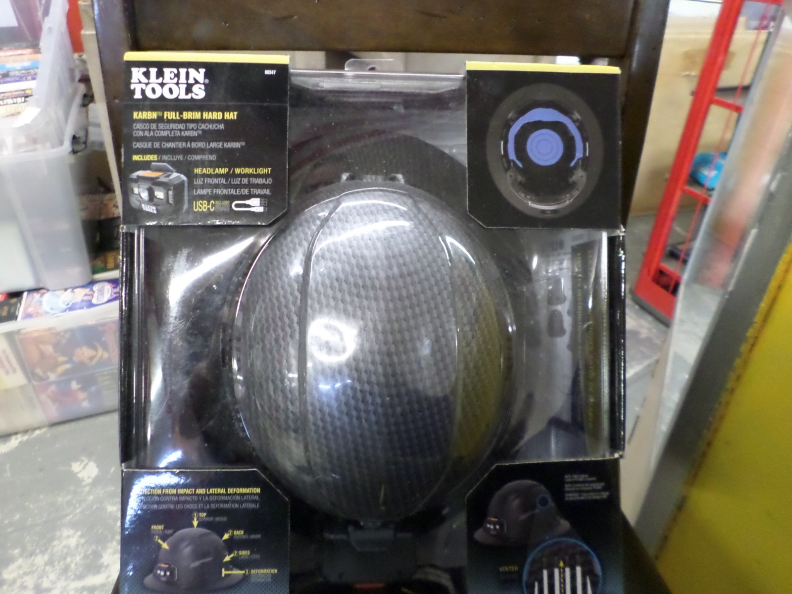 Klein Tools 60347 Karbn Premium Hard Hat with Headlamp