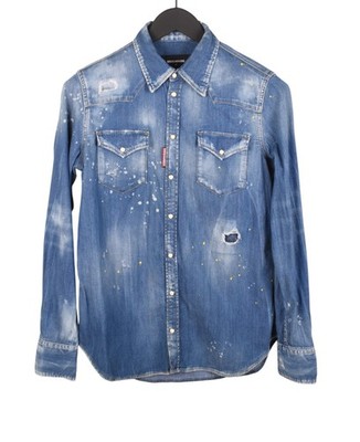 Original Dsquared2 Women Denim Shirt Size 42 H5506