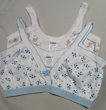 2-NEW TEEN BRA GIRL'S TRAINING BRA STRECHY COTTON UNDERWEAR THIN STRAPS SIZE: 16