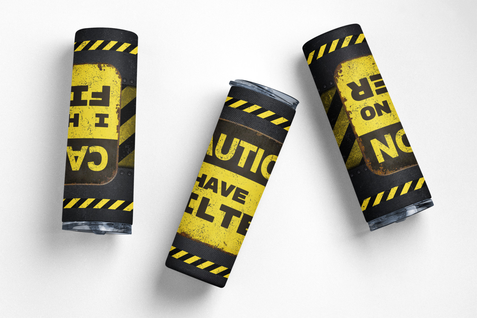 Caution I have no filter 20 oz Stainless steel Skinny Tumbler image 5