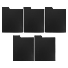 Reusable Black Plastic Vinyl Record Dividers for Album Storage and Organization