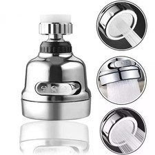 360 Degree Swivel Kitchen Faucet Aerator Adjustable Dual Mode Sprayer Filter