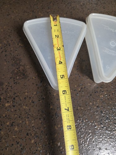 Vintage Tupperware Pie Wedge Container/Keeper Set of 2 - Picture 4 of 4