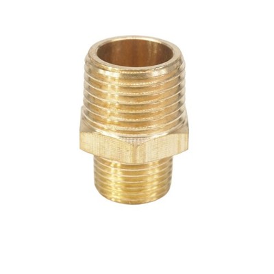 1/2'' NPT x 3/8'' NPT Male   Nipple Reducer Brass Pipe Fitting Connector Adapter #