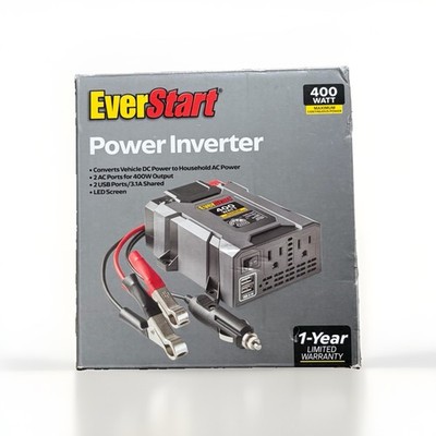 EverStart 400W Power Inverter Converts Vehicle Power DC To AC Power