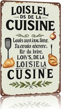 Vintage Kitchen Rustic Farmhouse Baking Tin Metal Signs Home D cor 8x12