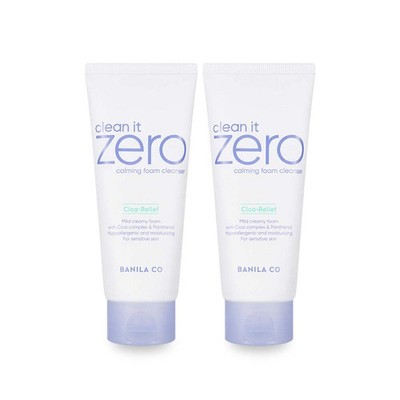 Banila Co Clean It Zero Calming Foam Cleanser 150ml (2 Pack)