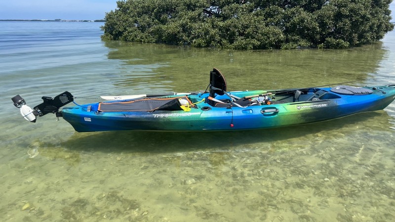 Wilderness Systems Tarpon 120- Premium Angler with The Bixpy K-1 Outboard Kit