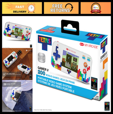 Tetris Game Console with 200 Bonus Games, Arcade Classics, 2.5'' Screen, Portable