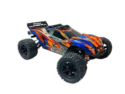 Traxxas Rustler 4x4 Roller Slider 1/10 Chassis Rc Truck With Lights