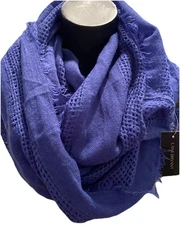 New Lane Bryant One Size Solid Royal Blue Infinity Scarf 2016