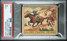 1933 R128-2 Western #240 Buffalo Bill Cody Fighting Indians PSA 1 **Iconic Card*