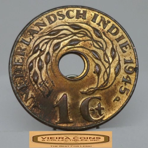 1945 Netherlands East Indies 1/2 Cent — photo from the most recent tracked eBay sale