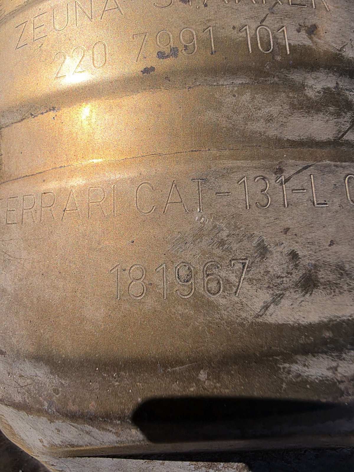 Ferrari 181967 Lh Catalyst Catalytic Converter
