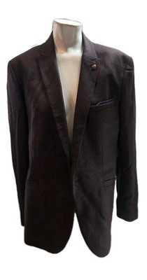 Ted Baker London Men's Blazer 5 Burgundy Wool Keith Slim Fit