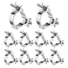 2 Inch Truss O Clamps, 10 Pack Aluminum Stage Light Clamps for Truss, Heavy D...