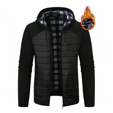 Big Size Men's Cardigan Sweaters Casual Full Zip Sweaters Knitted Cardigan with