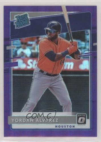 2020 Panini Donruss Optic FOTL Purple Pandora Prizm /99 Yordan Alvarez Rookie RC
