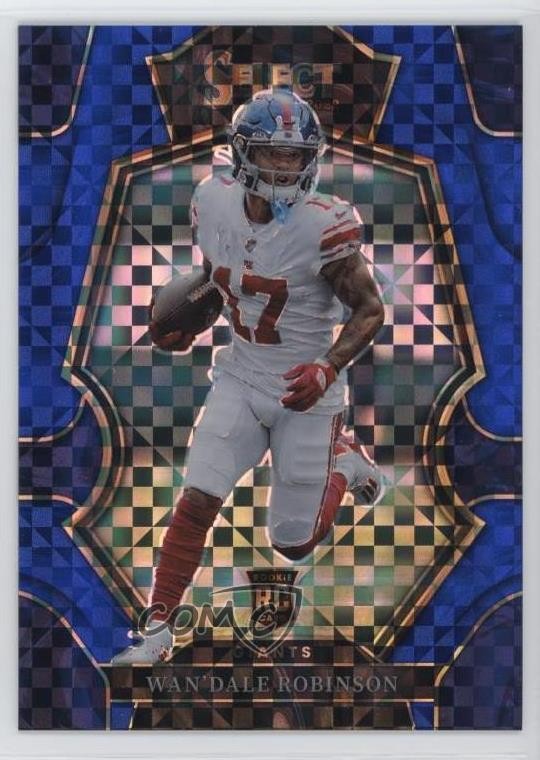 2022 Panini Select Premier Level Blue Prizm /149 Wan'Dale Robinson Rookie RC 3hd