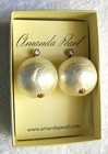 Amanda Pearl, NY - 14K G.F. Gobstopper Pearlized & Crystal Drop Pierce Earrings — photo 2