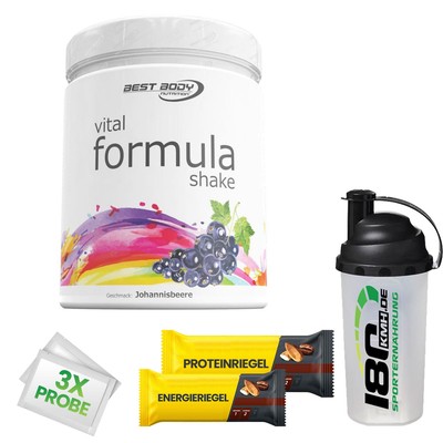 (51,54EUR/kg) Best Body Nutrition - Vital FormulaShake 500g Dose Johannisbeere +