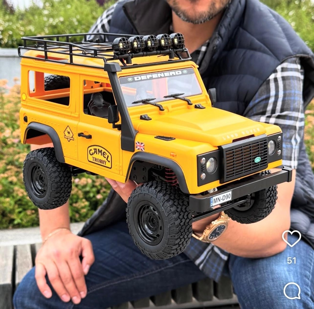 Land Rover Defender MN98 RC Car Crawler 1:12 Scale, 2.4G 4WD