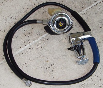 Vintage CRESSI-SUB SCUBA Diving Regulator 1st Stage, 2nd Stage REGULATORS, Hoses