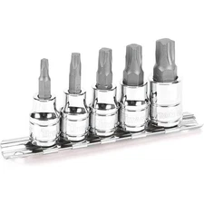 Titan 68965 Mortorq Bit Socket - 3/8" Drive [5 Socket Set]