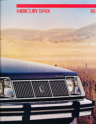 1985 Mercury Lynx Deluxe Sales Brochure | eBay