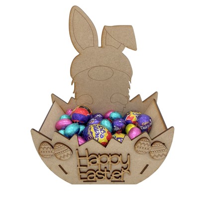 MDF Ostern Basteln Rohling Rissei Osterkorb DIY Osterkorb Wichtel Junge