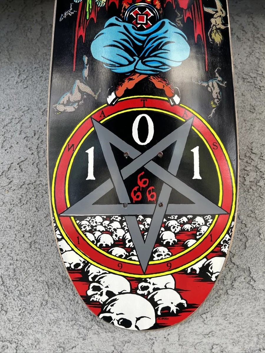 New 101 World Industries Natas Kaupas Devil Worship Skateboard