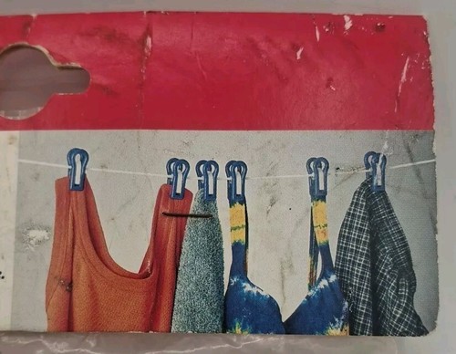 VTG Seymour portable clothesline 8ft with 6 Adjustable clips Van Life Camping - Picture 3 of 5