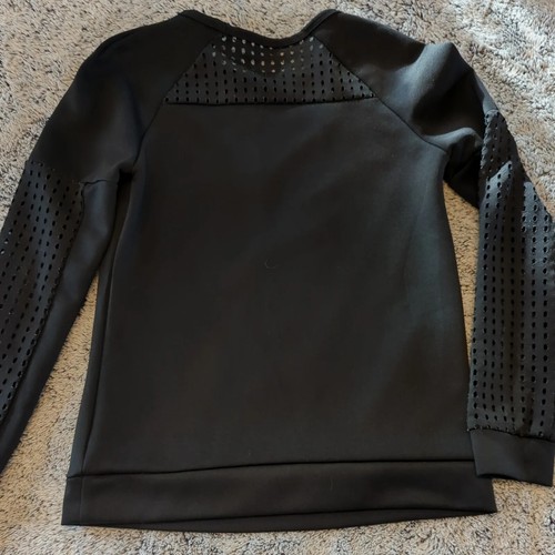 Felpa Pullover Fabletics Tilly Nero Taglio Laser Manica Lunga Active XSmall - Foto 5 di 8